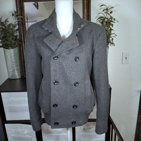 H&M GRAY MENS COAT SZ.38R EUC - Picture 1 of 6
